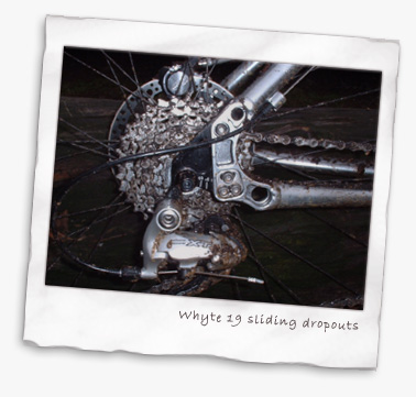 Whyte 19 sliding drop outs
