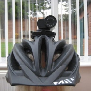 ContourHD mounted on an MTB helmet