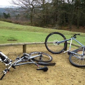 Fallen bikes