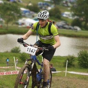 Matt at Mountain Mayhem 2012 on the Kenda climb