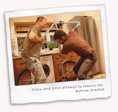 Dave and Colin attempt to remove the Inbred's bottom bracket