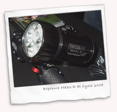 Exposure MaXx-D 4 LED light at Cycle 2008