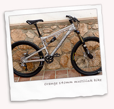 Orange multilink 140mm travel bike