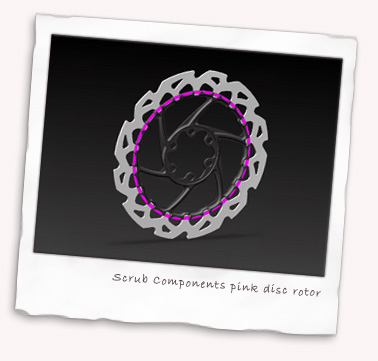 Pink Scrub Components metal matrix floating rotor