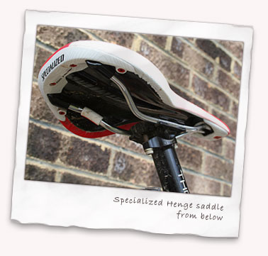 Specialized Henge saddle from behind
