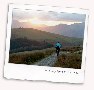 Keith rides into the sunset in the Lakes