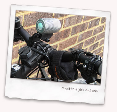 Onethelite P7 LED bike light from rear