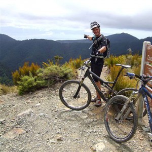 Darren at Windy Point near Nelson, New Zealand