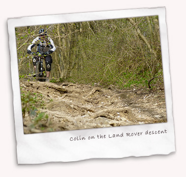 Colin on the Land Rover descent
