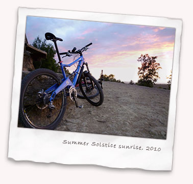 An Orange Five at the Summer Solstice sunrise on Holmbury Hill