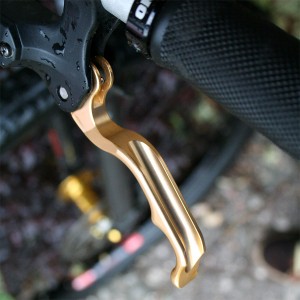 Straitline replacement shimano brake lever in gold